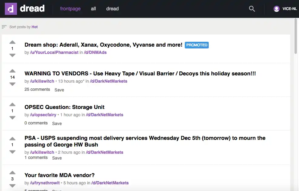 Dread Forum - All-Purpose Darknet Forum for news and talk