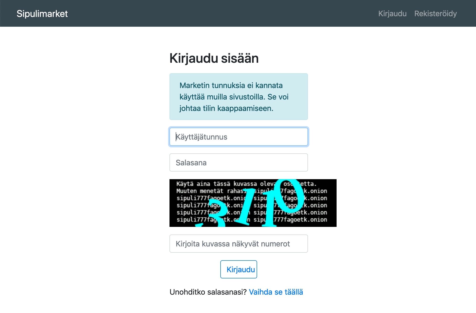 Sipulimarket - Finnish Darknet Market